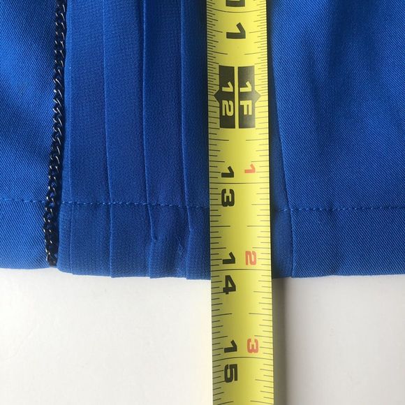 Twelve By Twelve Embellished Mini Skirt Blue Medium - Picture 11 of 12